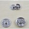 12 Nickel Silver Sew On Metal Snap Buttons Two-Part Closure 7/8 Inch